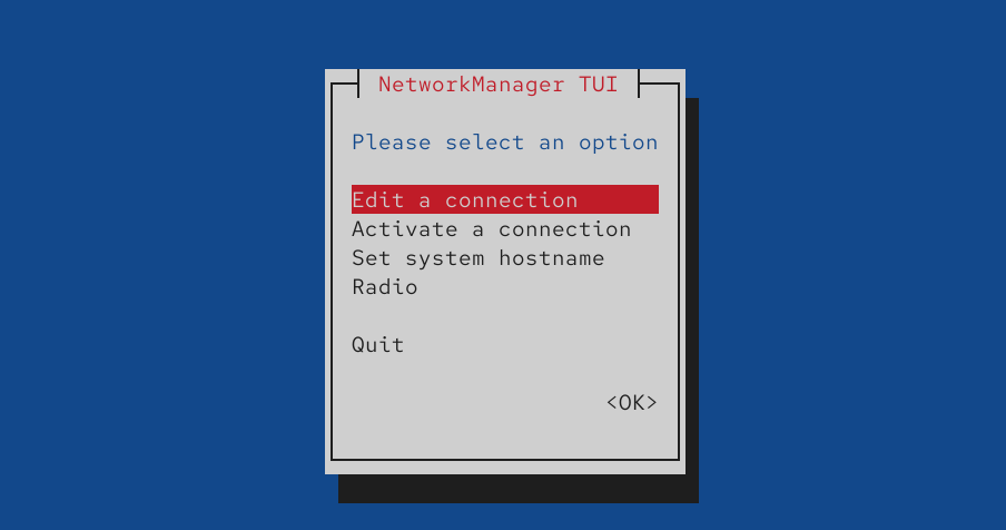 network manager tui