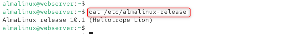 cat /etc/almalinux-release