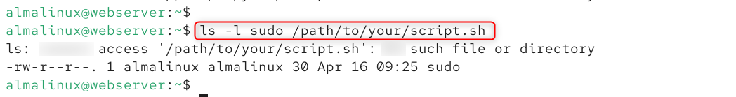 ls -l /path/to/your/script.sh