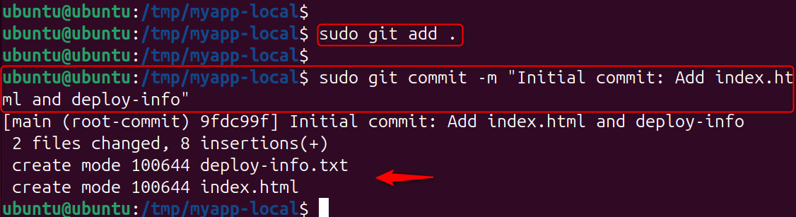 sudo git add
