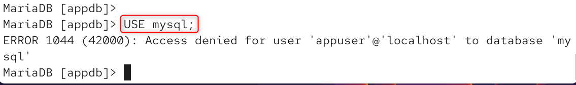 use mysql;