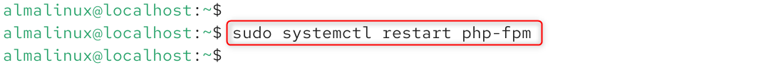 sudo systemctl restart php-fpm