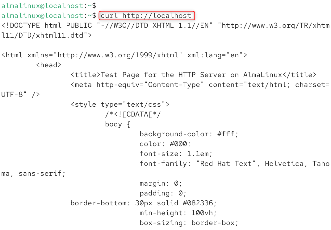   curl http://localhost
