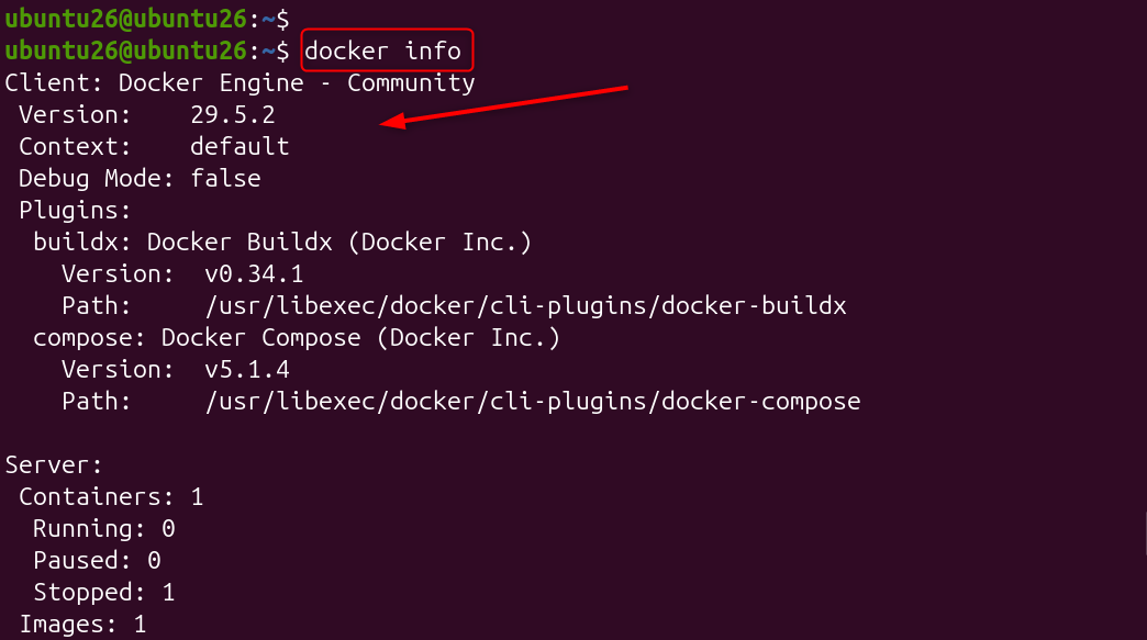 docker info