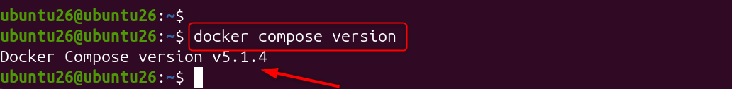 docker compose version