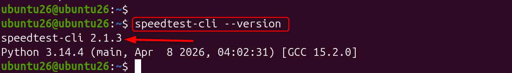 speedtest-cli --version