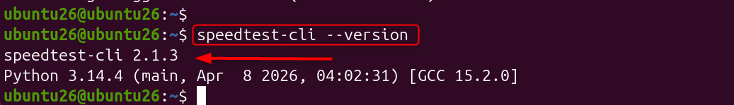 speedtest-cli --version