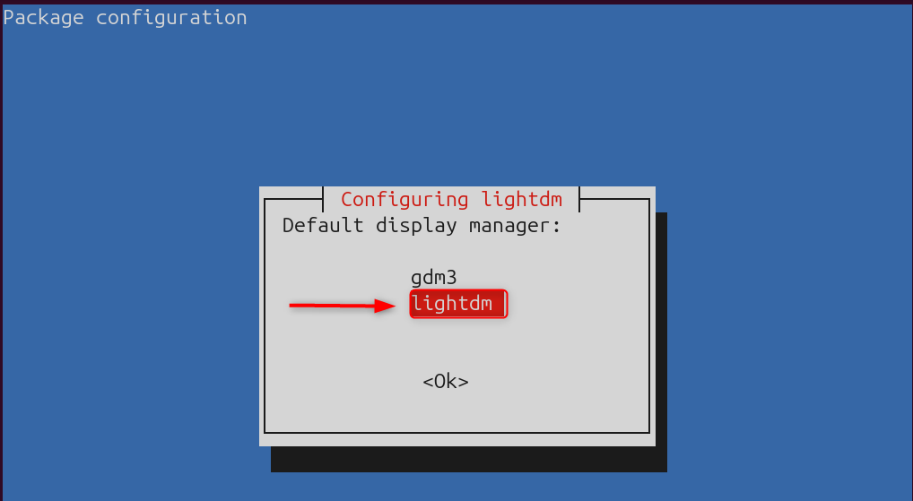 gdm3 default display manager