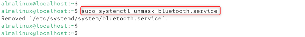 sudo systemctl unmask bluetooth.service