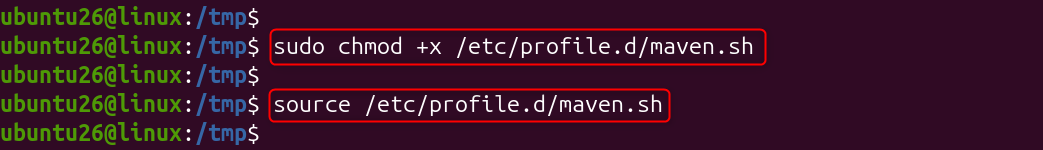   source /etc/profile.d/maven.sh
