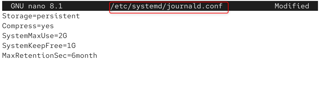 /etc/systemd/journald.conf