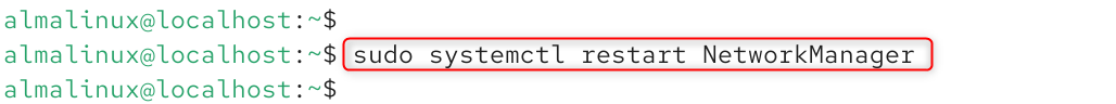 sudo systemctl restart NetworkManager