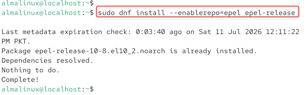 sudo dnf install --enablerepo=epel <package-name>