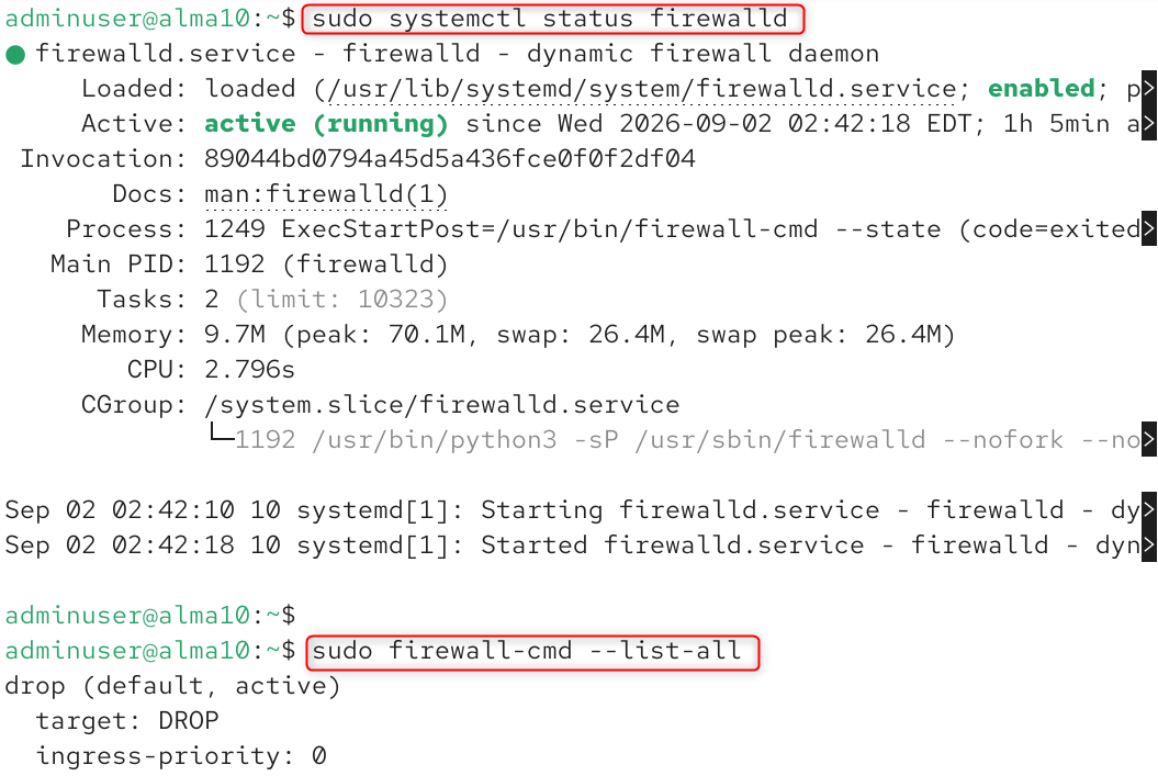 check firewall status
