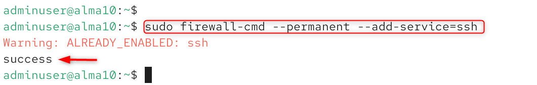 enable ssh service