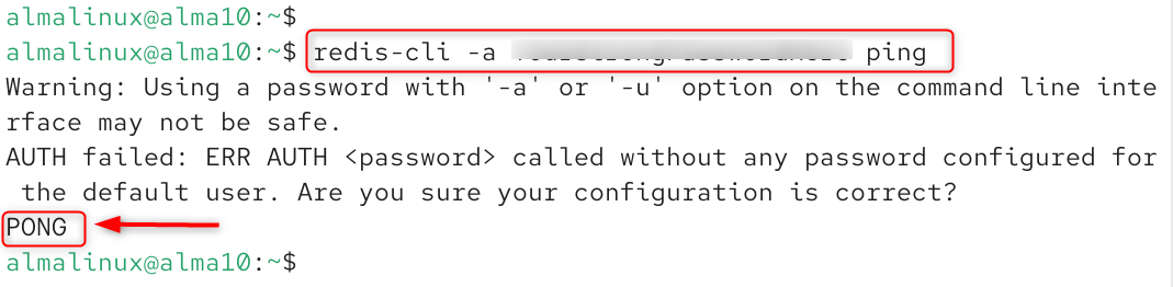 ping redis