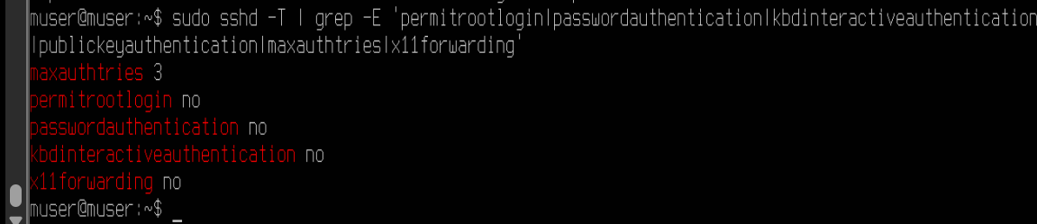 verifying ssh settings