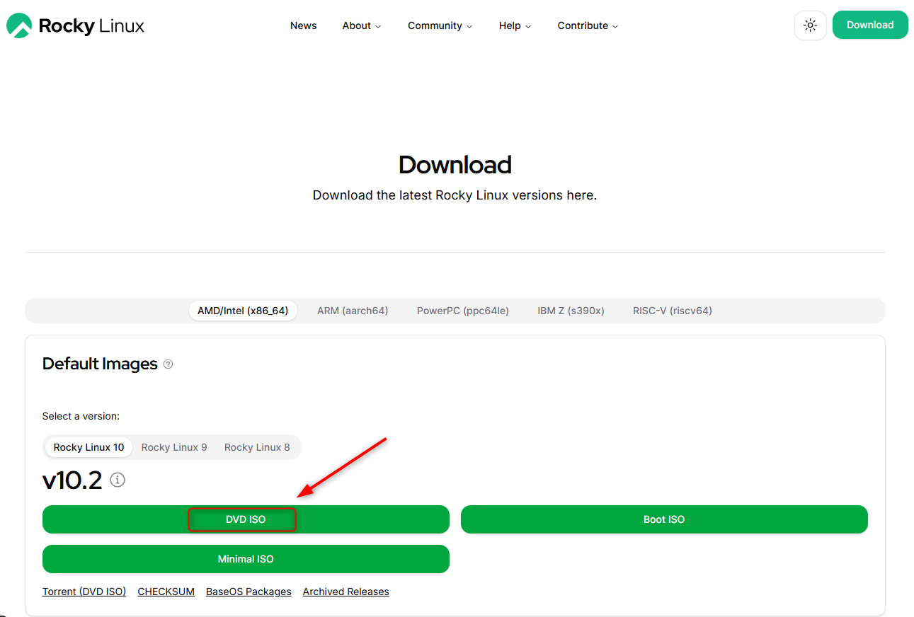 download rocky linux iso