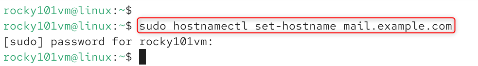 set system hostname