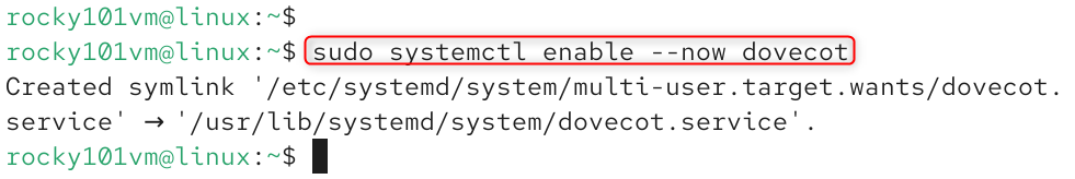 enable dovecot