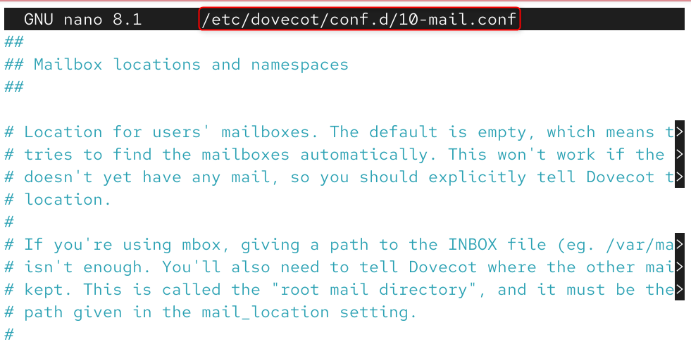 devcot configuration file