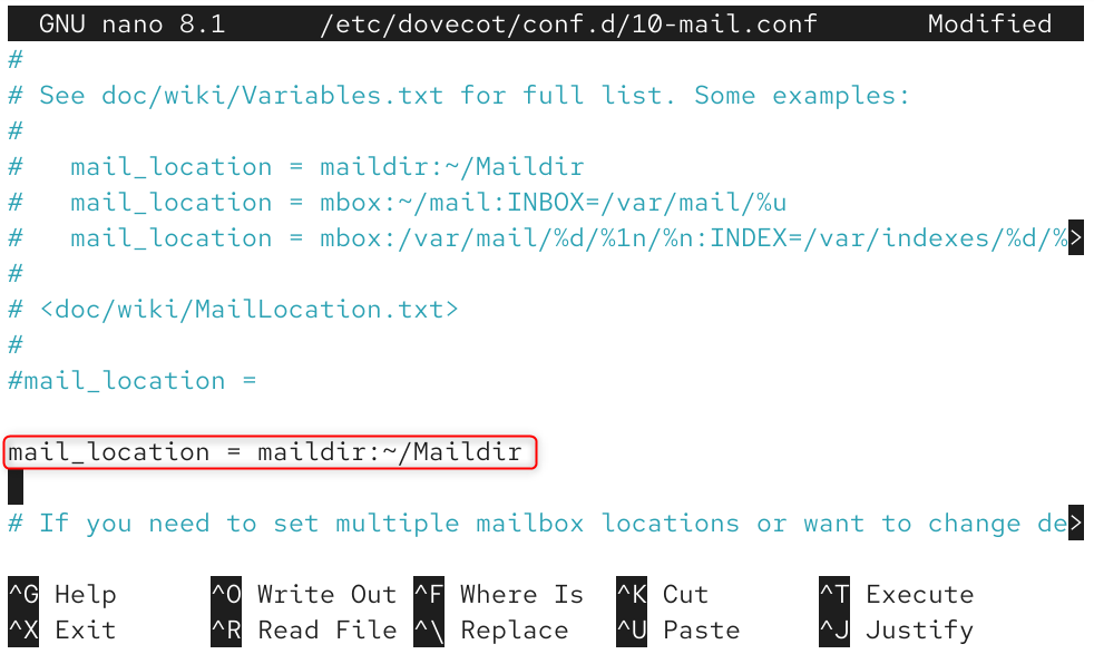 devcot configuration file