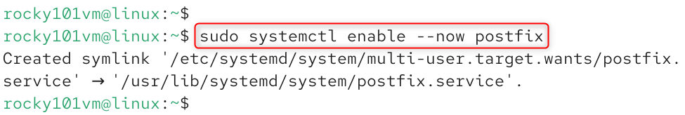 enable postfix
