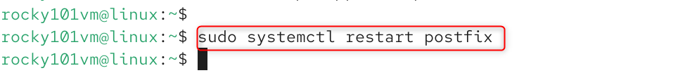restart postfix