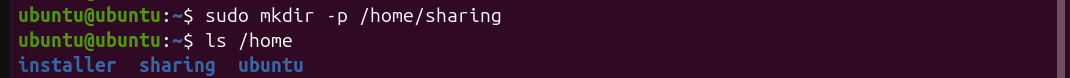 create a directroy