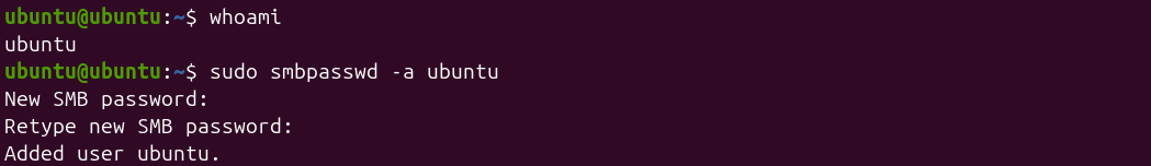 create a user