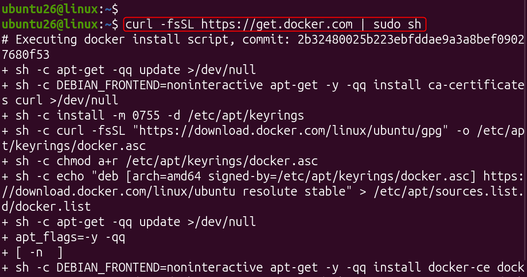 install docker