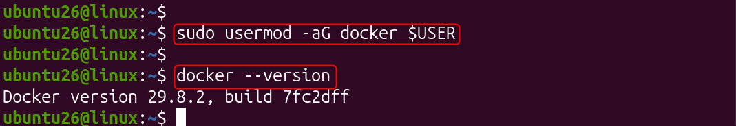 add user to docker group