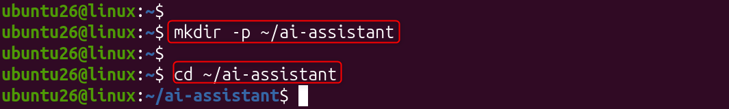 create an ai-assistant directory