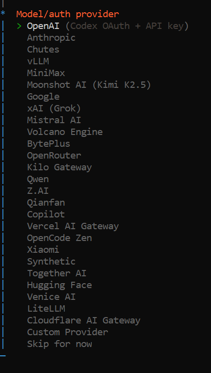 choose ai model for openclaw