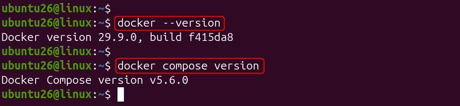 check docker version