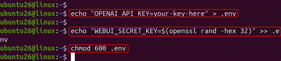 save openapi api key
