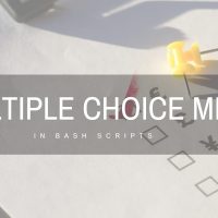 Create Multiple Choice Menu in Bash Scripts