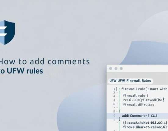 How to add comments to UFW rules