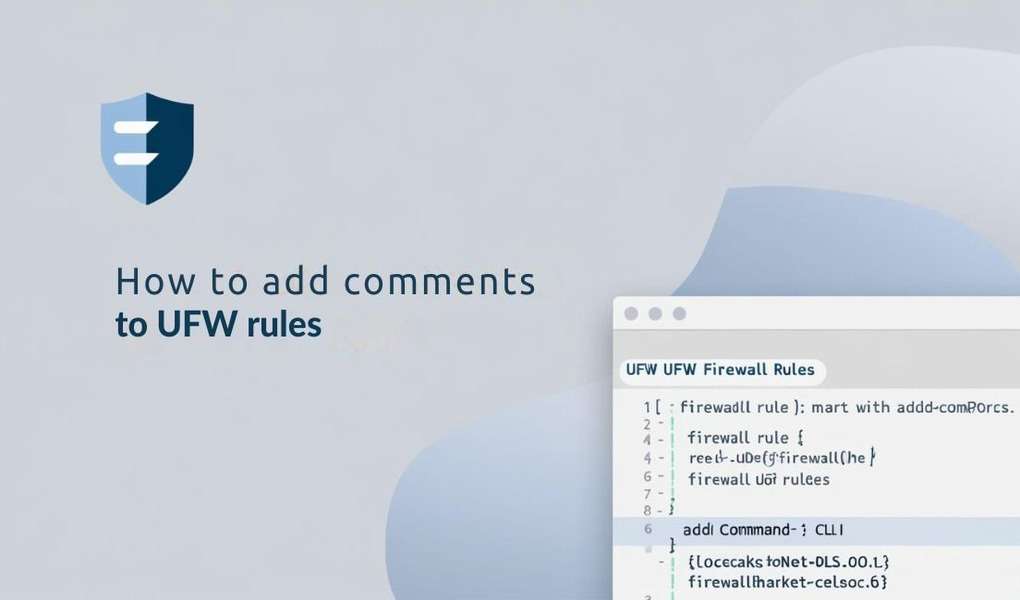 How to add comments to UFW rules