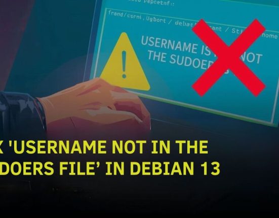 FIX 'USERNAME NOT IN THE SUDOERS FILE’ IN DEBIAN 13
