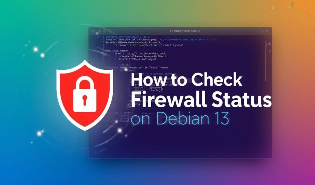 How to check firewall status on Debian 13