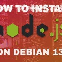 How to install node.js ON DEBIAN 13