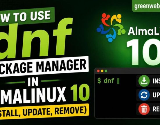 how to use dnf package manager on almalinux 10