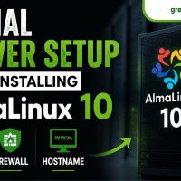 intial server setup after installing almalinux 10